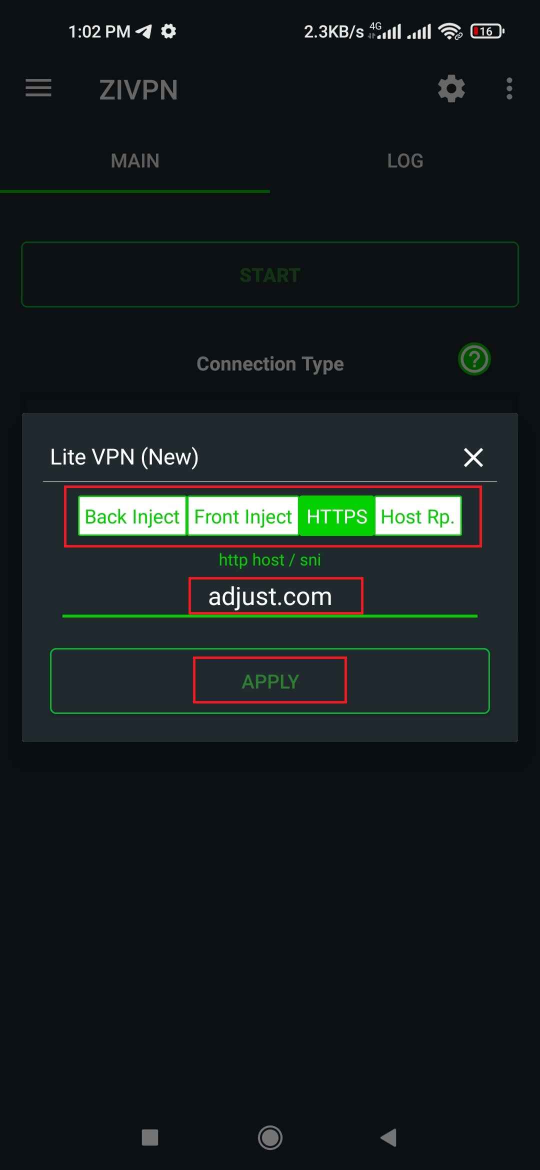 Lite VPN Setup Step 3